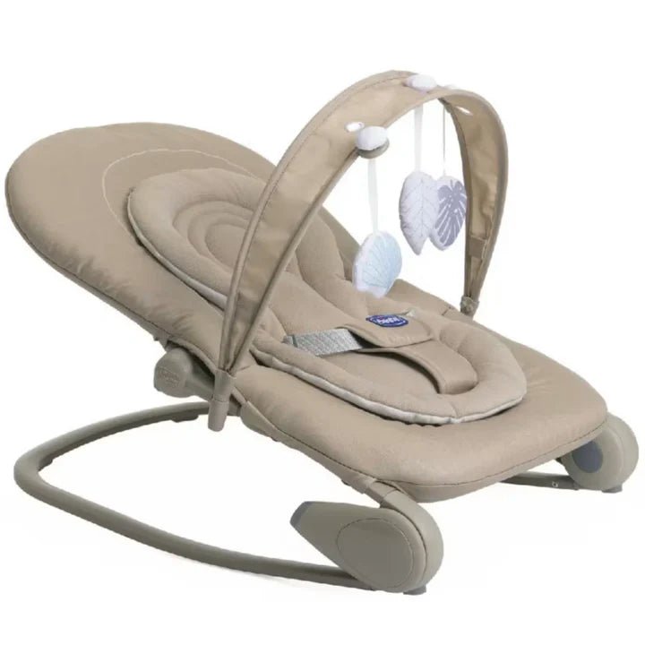 CHICCO Rocker: Hoopla Bouncer Re Lux Beige - Bubs Universe