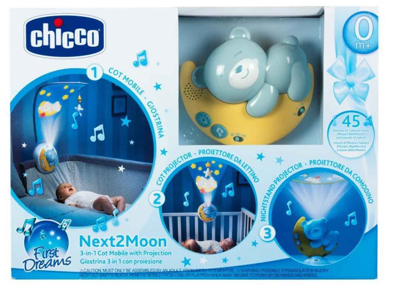 CHICCO Toy Next2Moon Blue - Bubs Universe