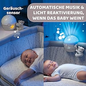 CHICCO Toy Next2Star Projecttor Blue - Bubs Universe