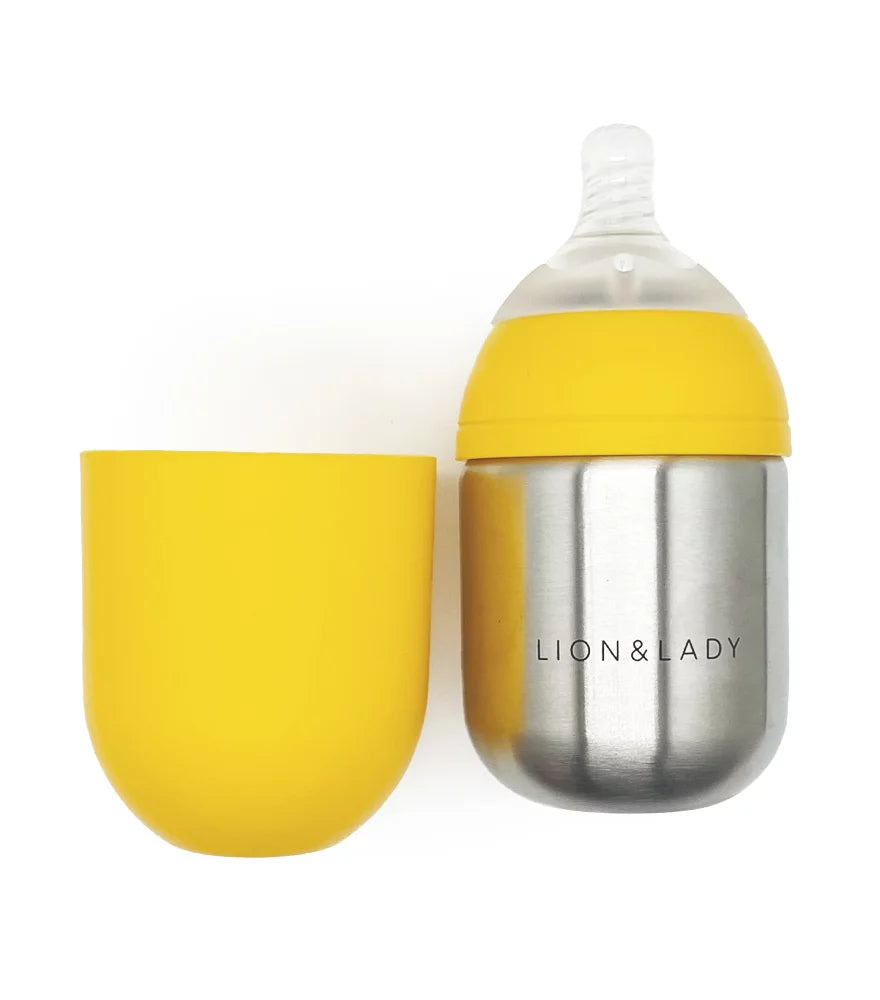 The Lion & Lady 18/8 Stainless Steel Baby Bottle Single - 210ml (More Colors)
