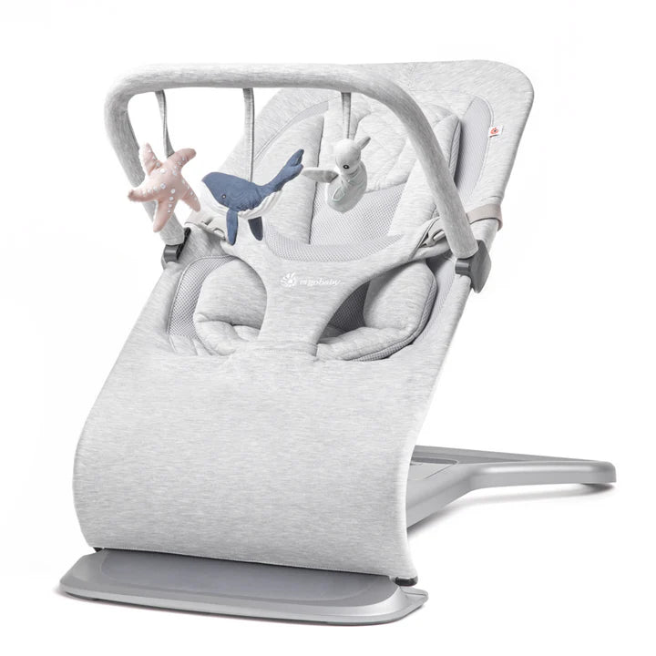 ERGOBABY EVOLVE 3 IN 1 BOUNCER - LIGHT GREY - Bubs Universe