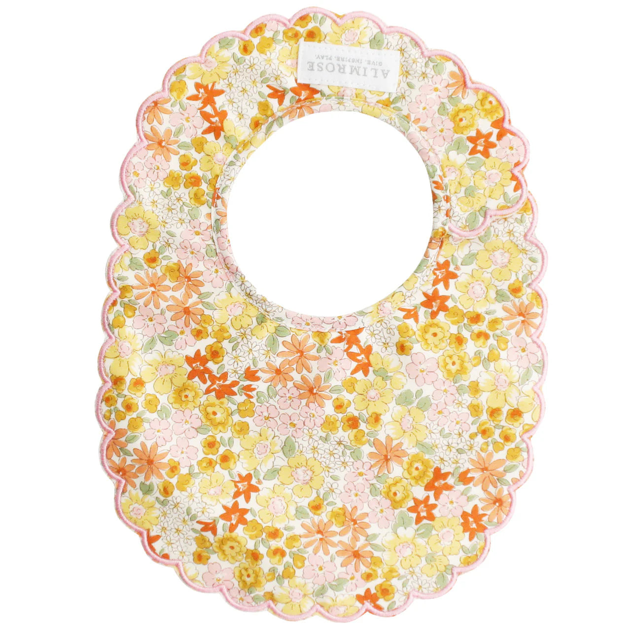 ALIMROSE Scallop Bib Sweet Marigold