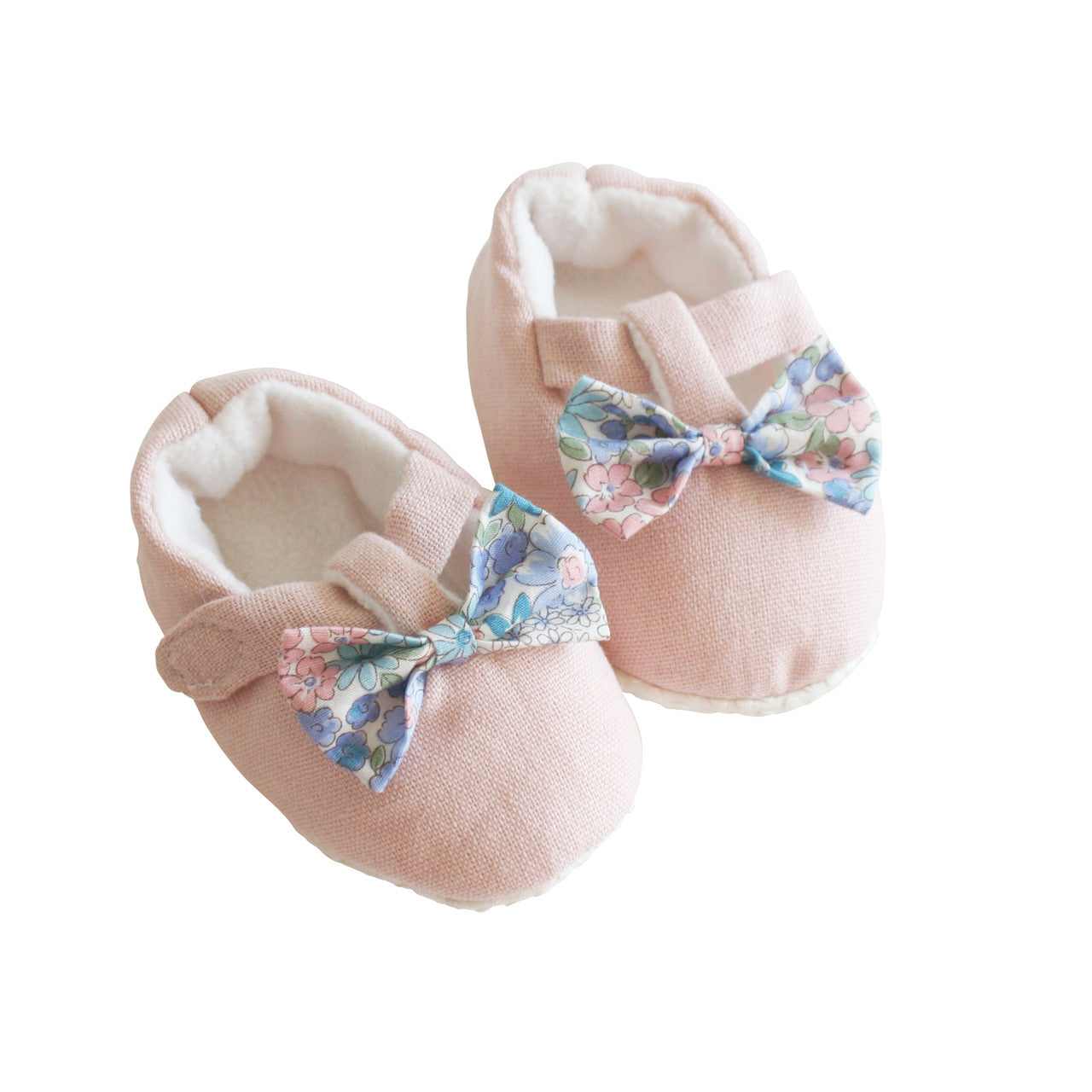ALIMROSE Bow Booties Liberty Blue
