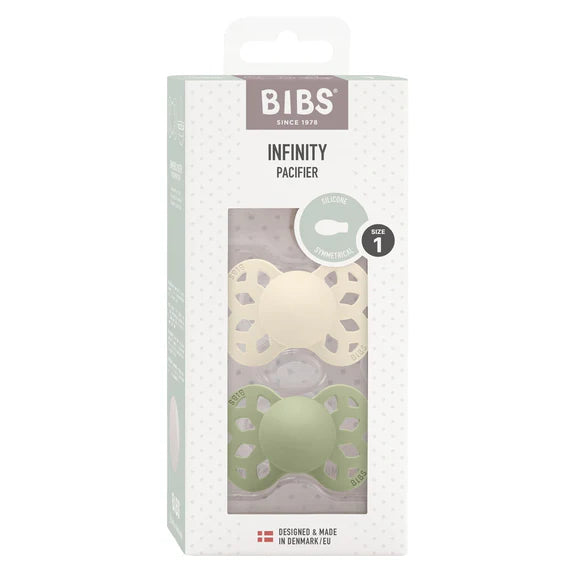 BIBS Infinity Symmetrical S1 Ivory Sage 2pk