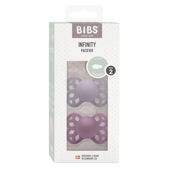 BIBS Infinity, Symmetrical S2 - Fossil Grey/Mauve - (2pk)