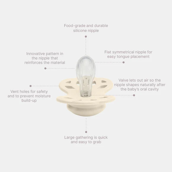 BIBS Infinity, Symmetrical S2 - Ivory/Sage - (2pk)