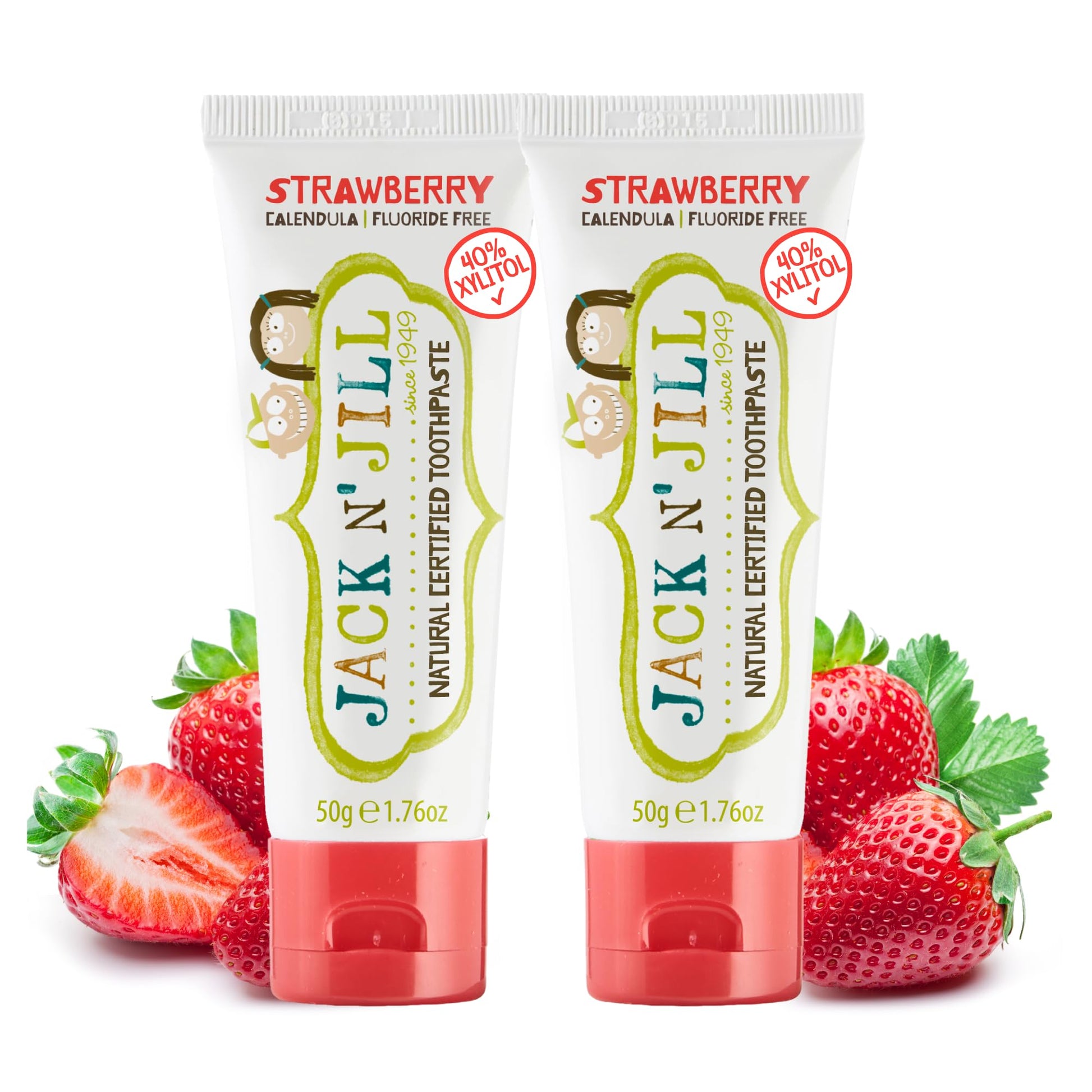 Jack n' Jill, Natural Certified Toothpaste, 1.76 oz (50 g) - Bubs Universe