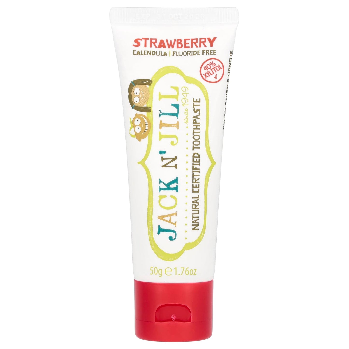 Jack n' Jill, Natural Certified Toothpaste, 1.76 oz (50 g) - Bubs Universe