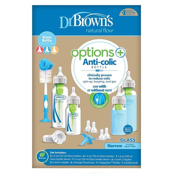 Dr Brown's Narrow Gift Set Glass Options+