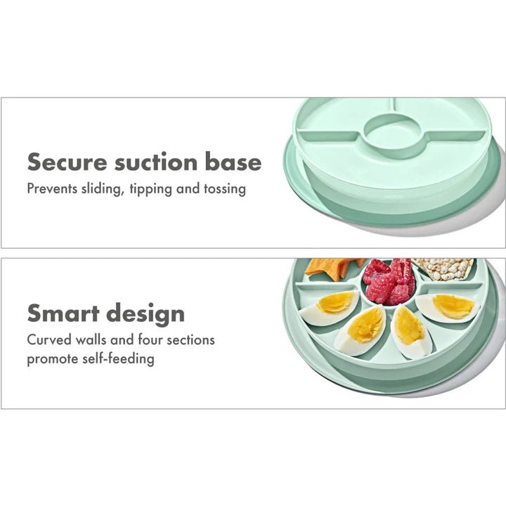 OXO TOT STICK & STAY SUCTION DIVIDED PLATE - Bubs Universe
