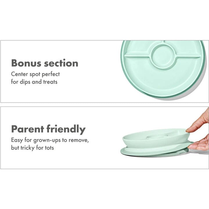 OXO TOT STICK & STAY SUCTION DIVIDED PLATE - Bubs Universe