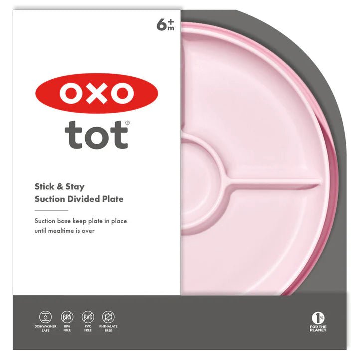 OXO TOT STICK & STAY SUCTION DIVIDED PLATE - Bubs Universe