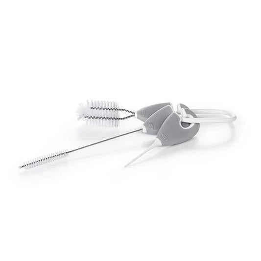 OXO TOT STRAW & SIPPY CUP TOP CLEANING SET - GRAY - Bubs Universe