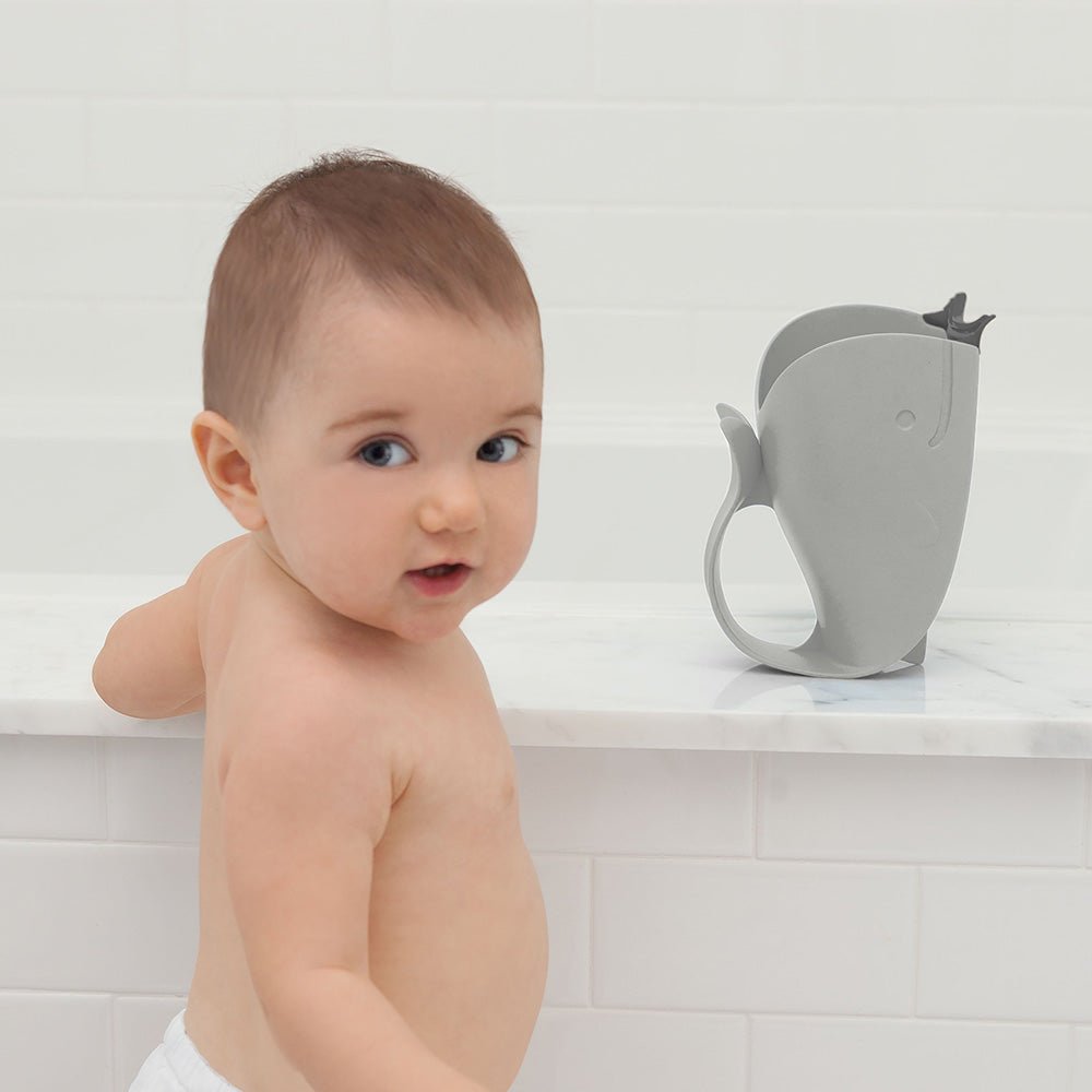 Skip Hop Moby Waterfall Bath Rinser - Grey - Bubs Universe