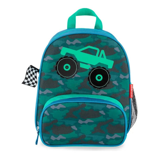 Skip Hop GREEN Little Kid Backpack WITH TRUCK DESIGNE