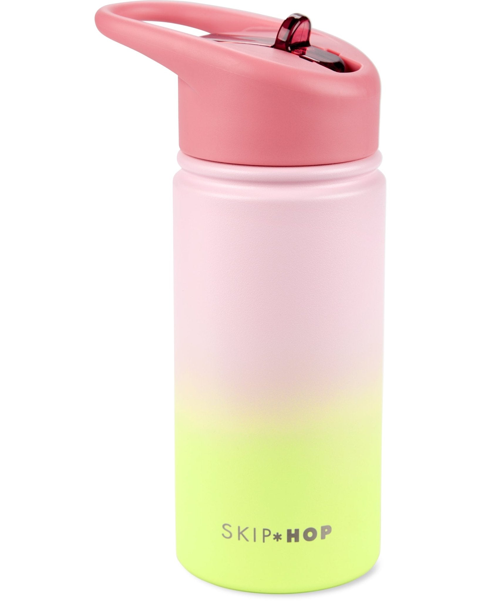 SKIP HOP WANDER STAINLESS STEEL WATER BOTTLE - OMBRE PINK - Bubs Universe