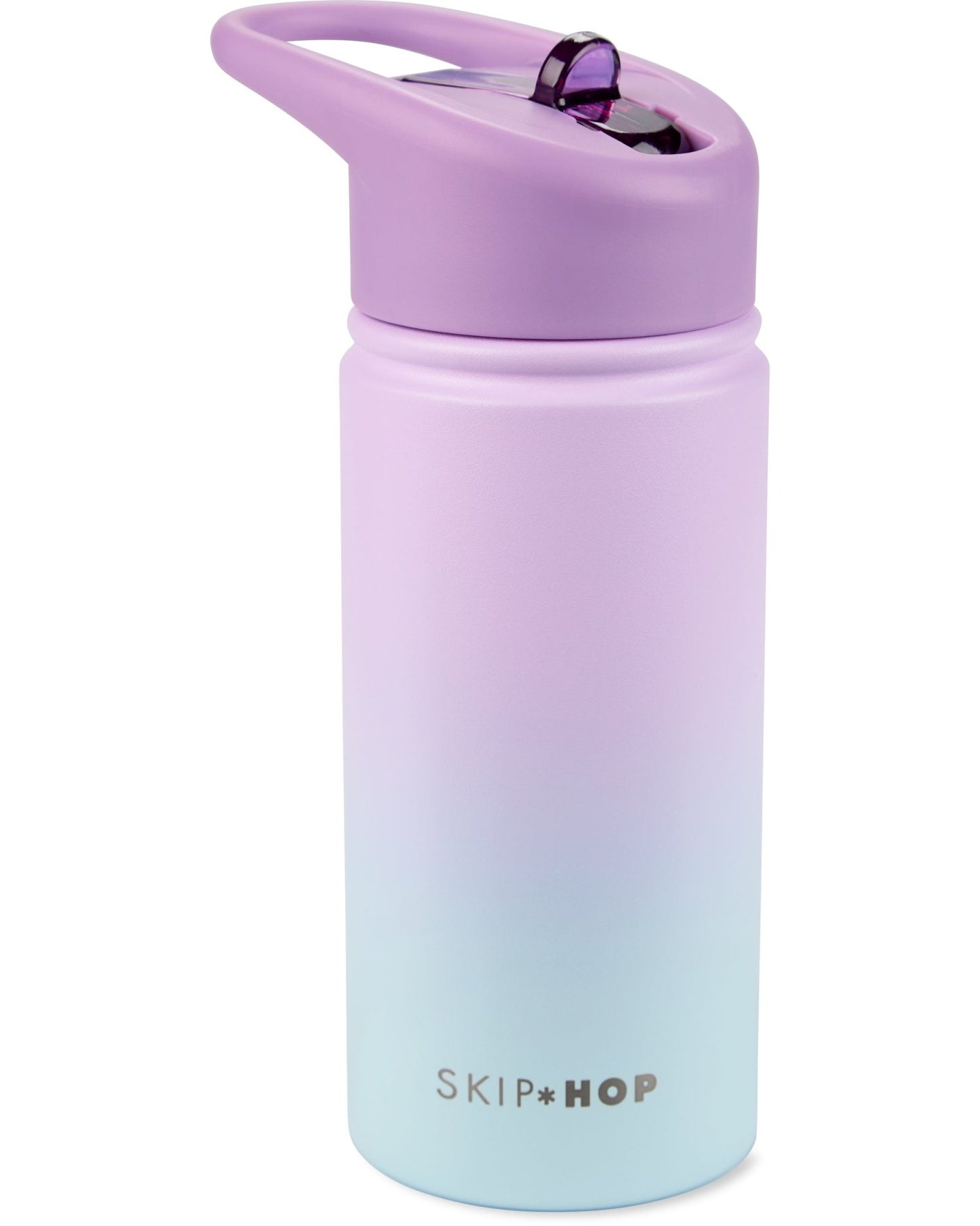 SKIP HOP WANDER STAINLESS STEEL WATER BOTTLE - OMBRE PURPLE - Bubs Universe