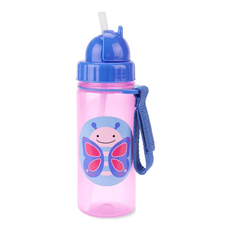 Skip Hop Zoo Straw Bottle with Shoulder Strap - Bubs Universe