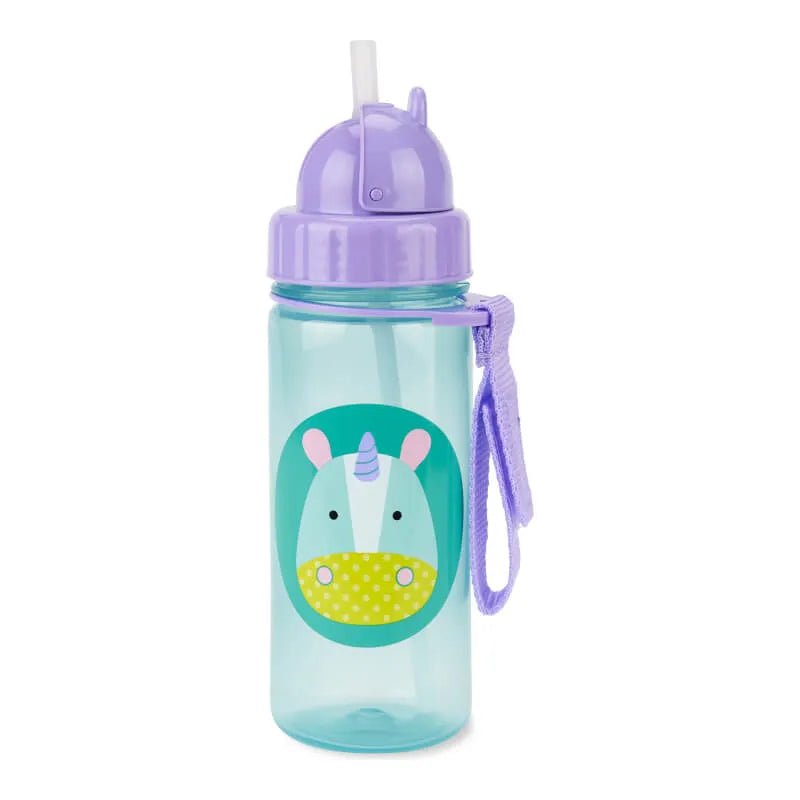 Skip Hop Zoo Straw Bottle with Shoulder Strap - Bubs Universe
