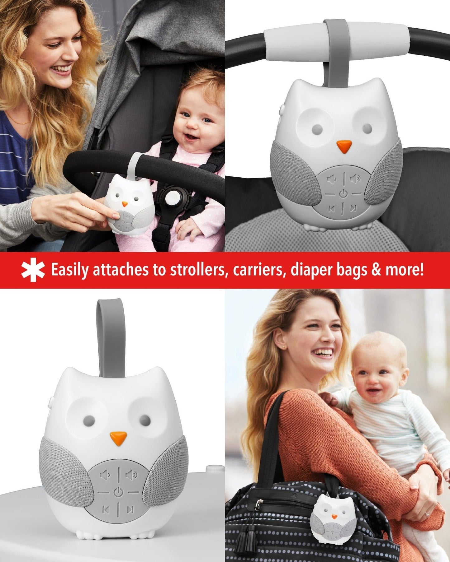 Stroll & Go Portable Baby soother owl - Bubs Universe
