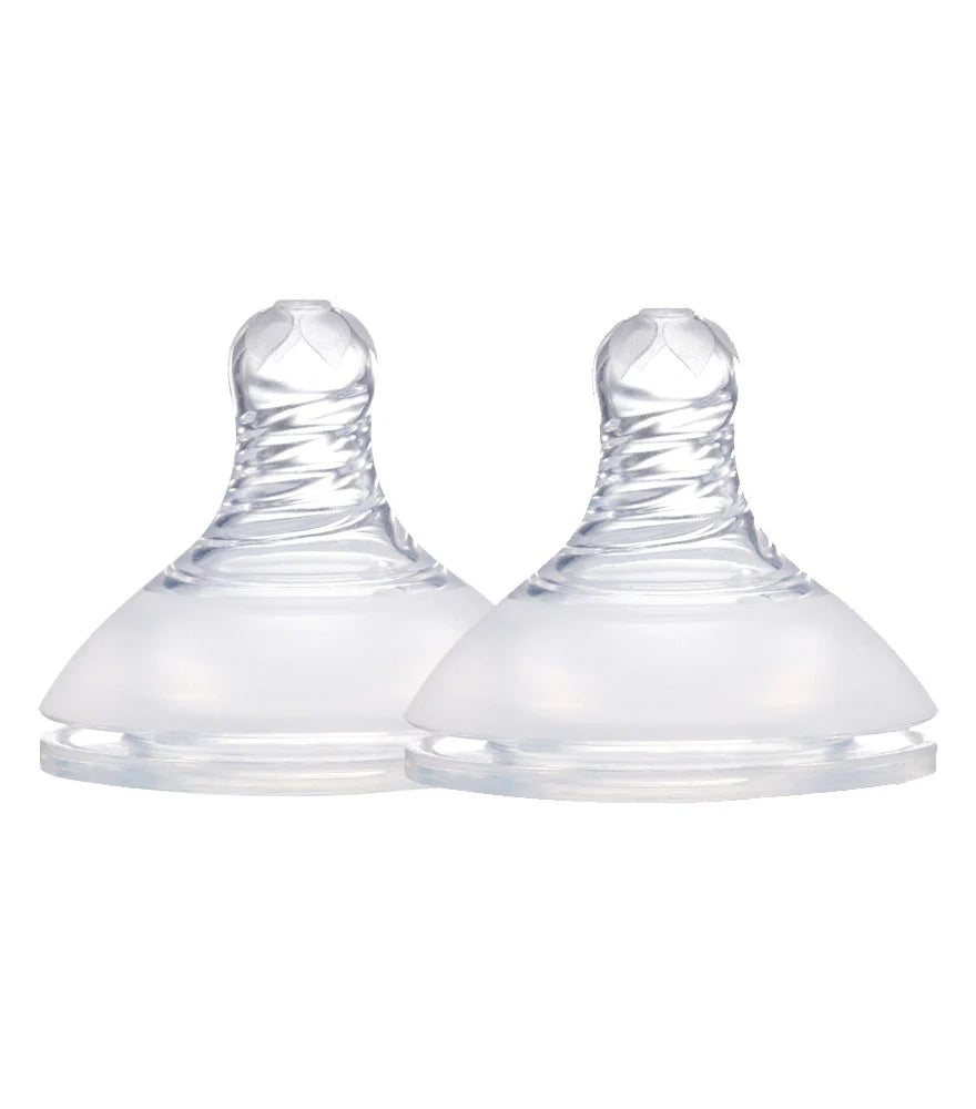 The Lion & Lady Anti Colic Teat Twin Pack - 3 Flow Sizes