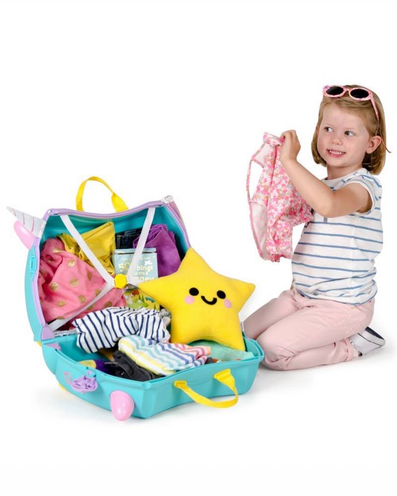 Trunki Children's Ride - On Suitcase, Unicorn - Bubs Universe