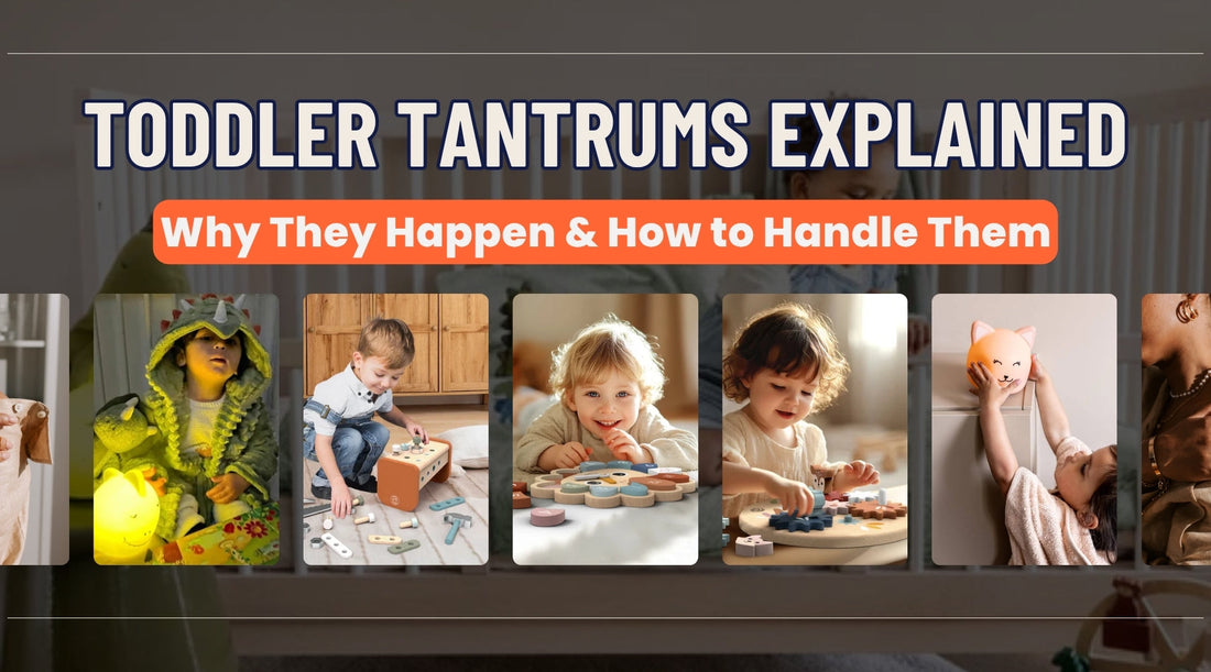 Toddler Tantrums Explained with images of children, highlighting toddler tantrum solutions for better handling.