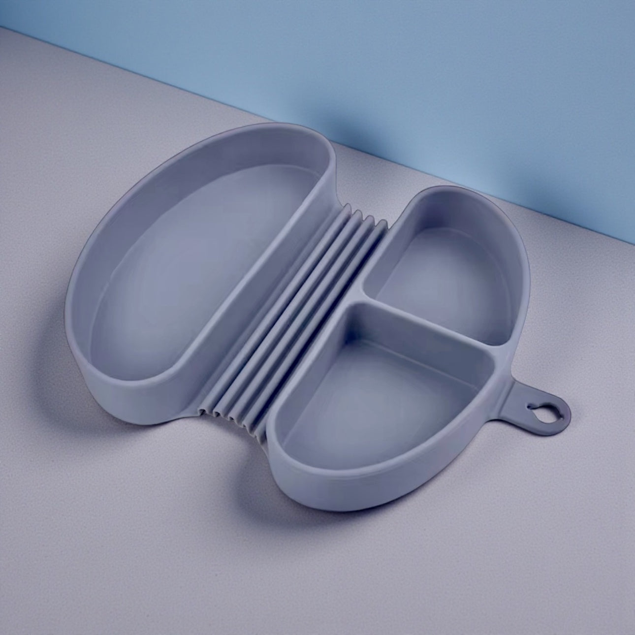 Giggle Bubs, Foldable Silicone Toddler Meal Box.