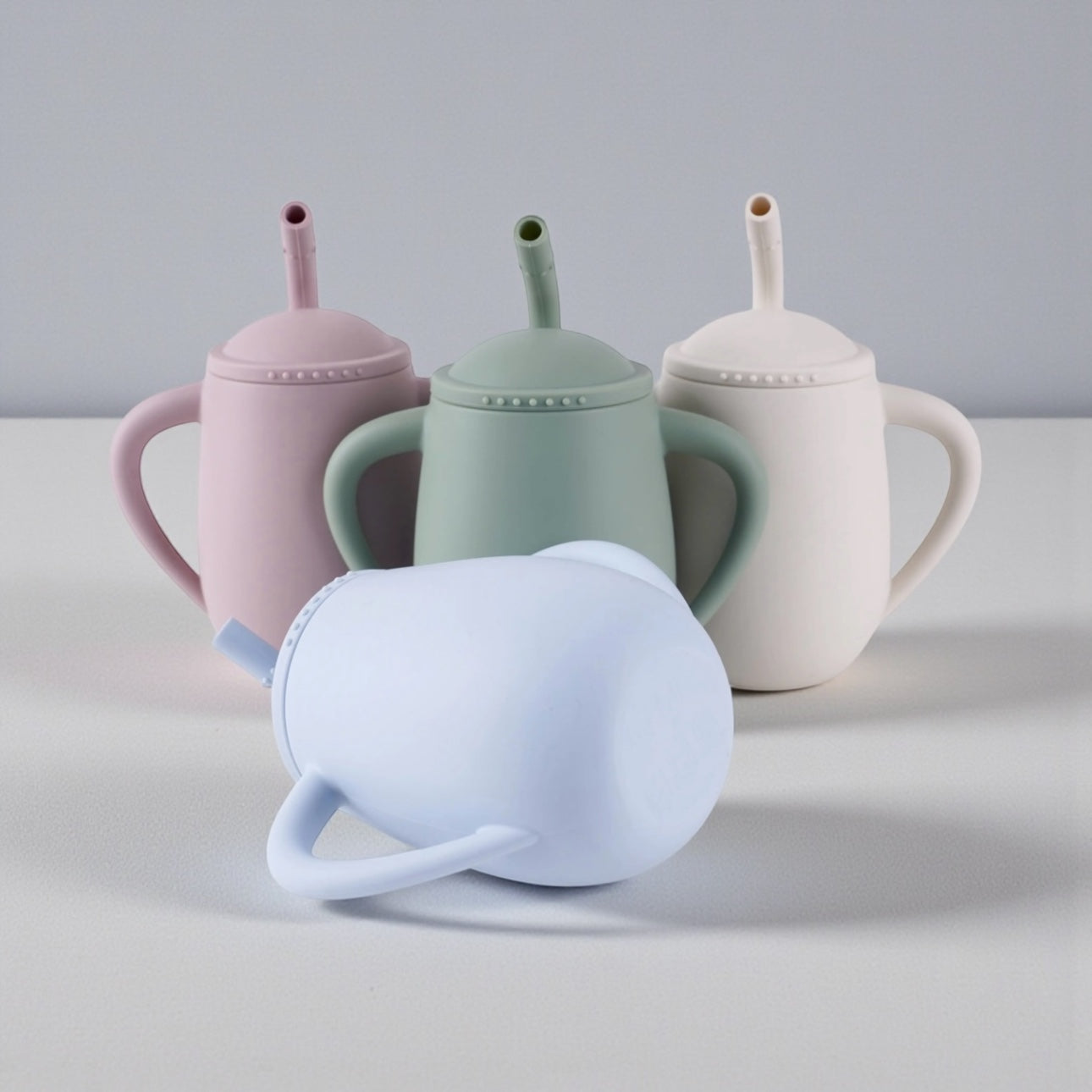 Giggle Bubs, EasySip Toddler Silicone Straw Cup