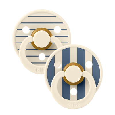 BIBS Studio Colour, S1 - Pin Ivory Steel Blue Mix - (2pk)