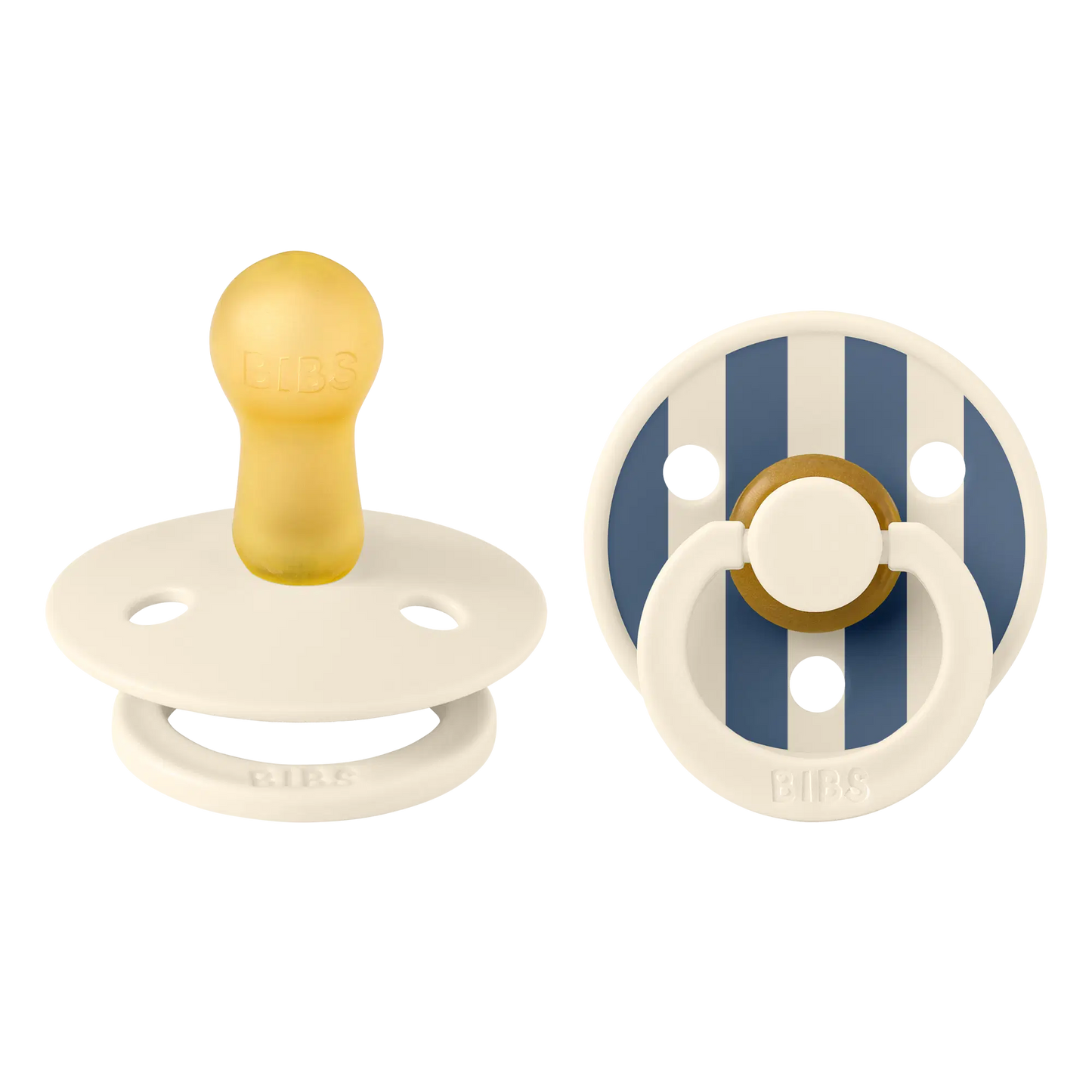 BIBS Studio Colour, S1 - Pin Ivory Steel Blue Mix - (2pk)