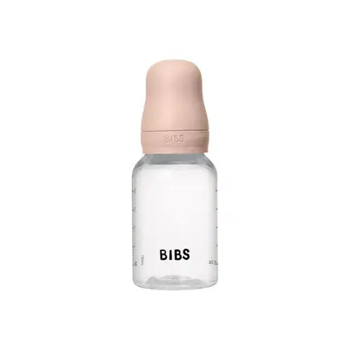 BIBS Baby Bottle, BPA Free plastic 150ml Silicone - Blush