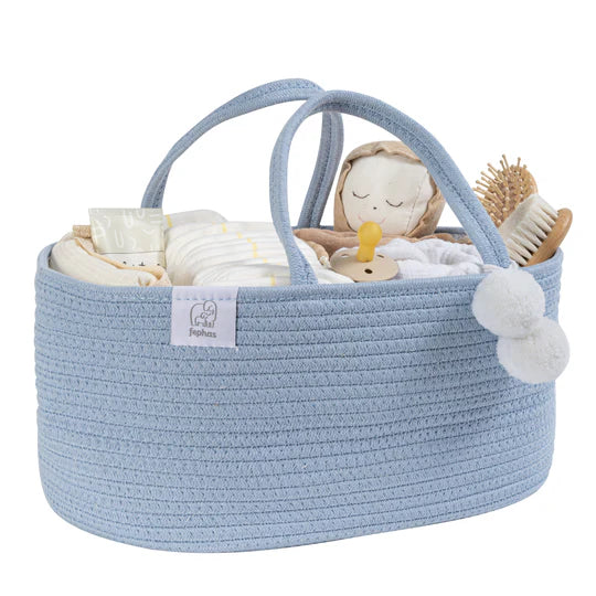 FEPHAS, Diaper Caddy| Misty Blue
