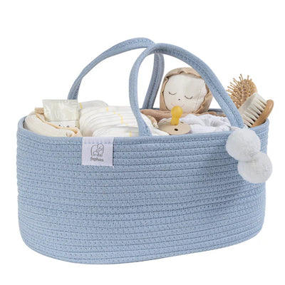 FEPHAS, Diaper Caddy| Misty Blue