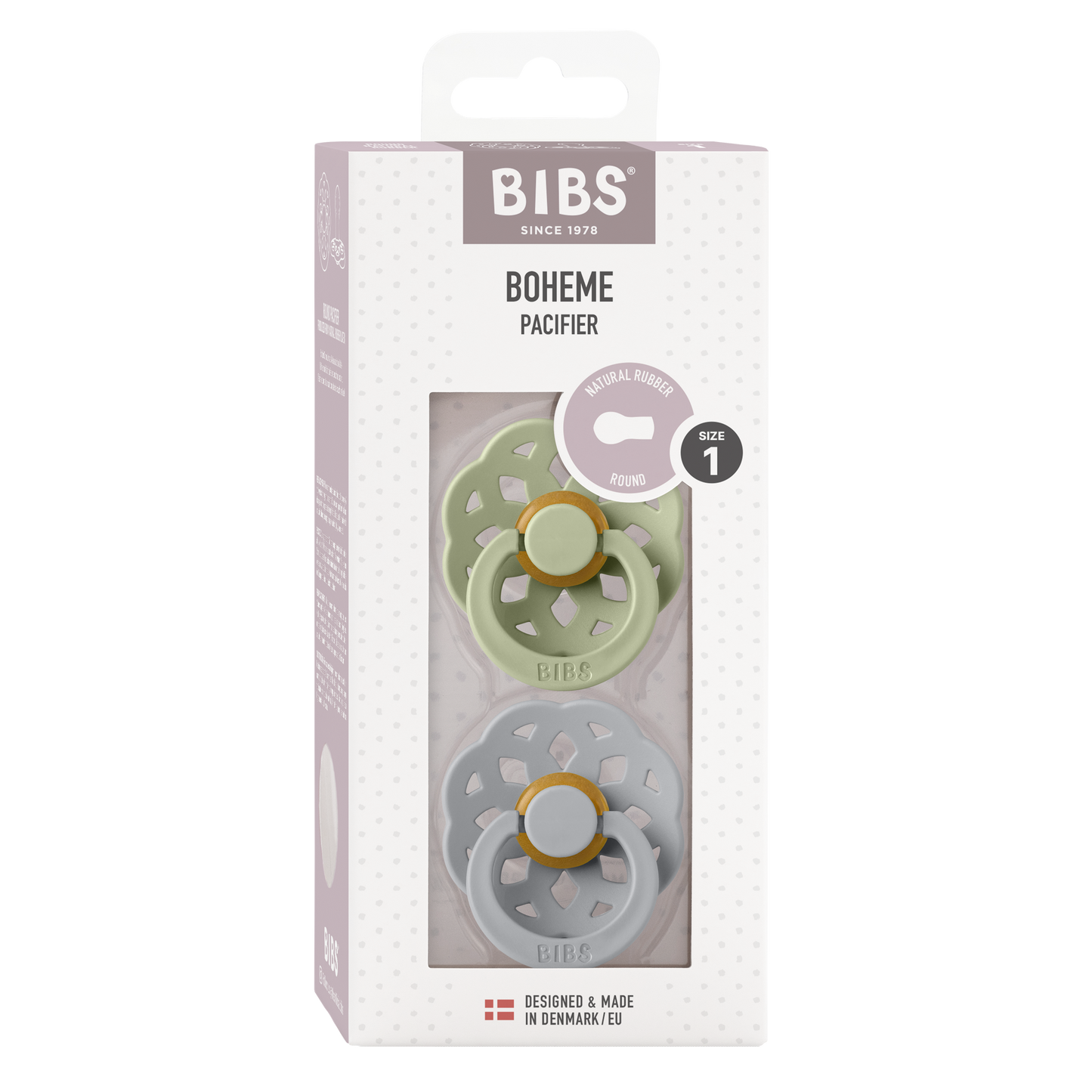 BIBS Boheme, S1 - Sage/Cloud - (2pk)