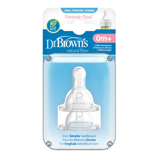 DR BROWN'S OPTIONS+ ANTI COLIC NARROW NECK PREEMIE TEATS