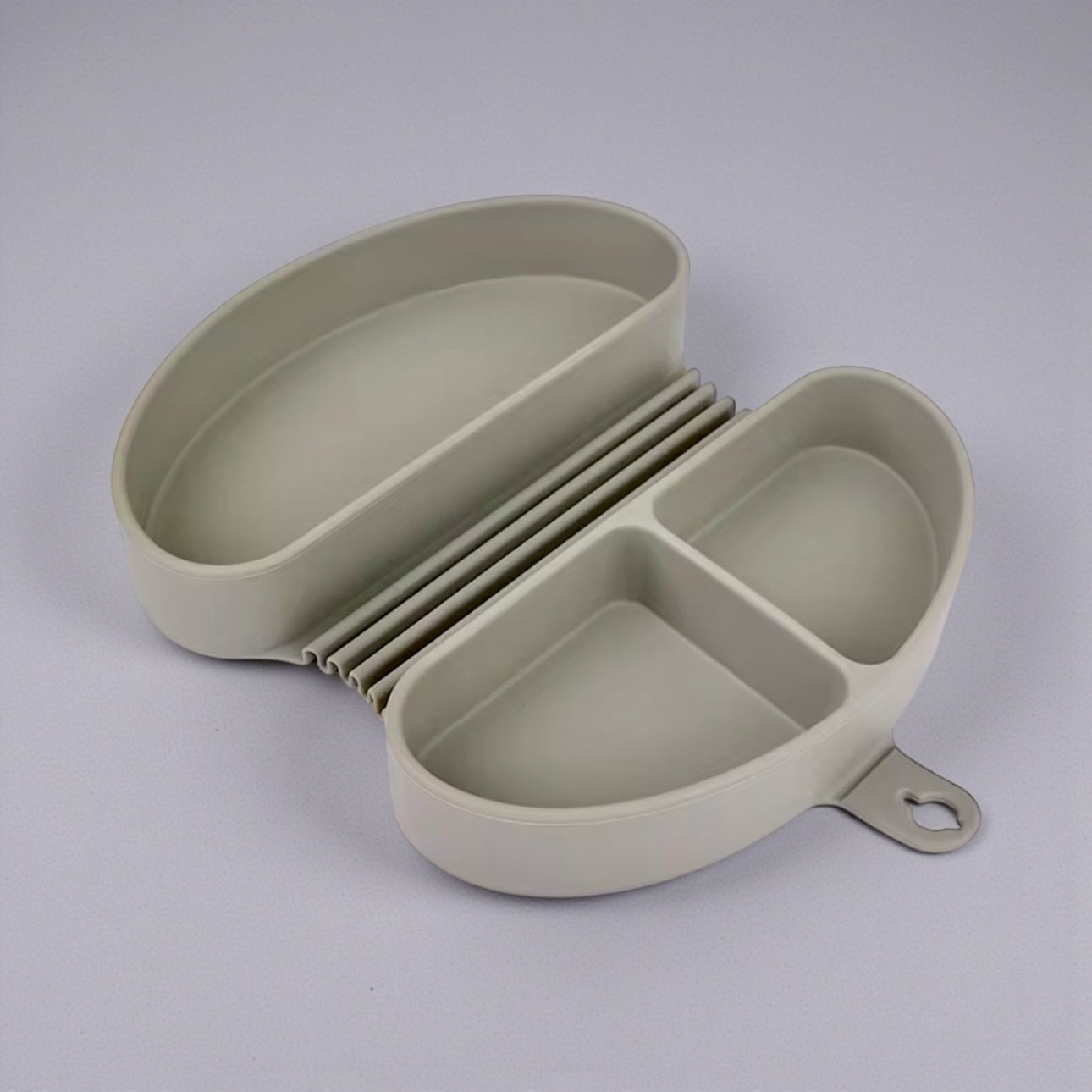 Giggle Bubs, Foldable Silicone Toddler Meal Box.