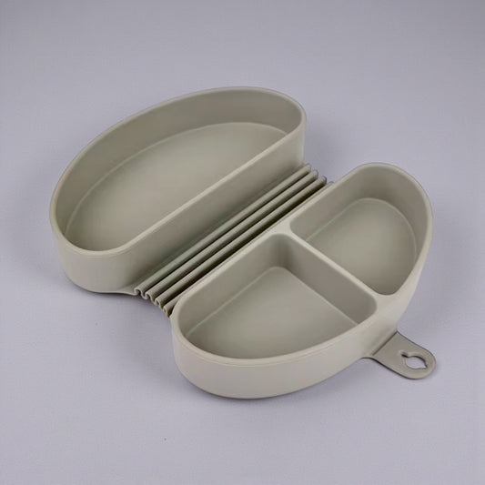Giggle Bubs, Foldable Silicone Toddler Meal Box.