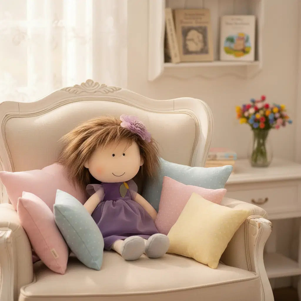 Giggle Bubs 🌸 Lily – A Gentle Comfort Doll (50 cm)and 🌷 Mila – A Sweet Playtime Companion (50 cm)