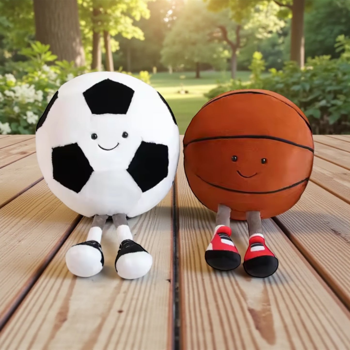 Giggle Bubs,™ Baby Sporty Snuggle Plush – Soccer or Basketball