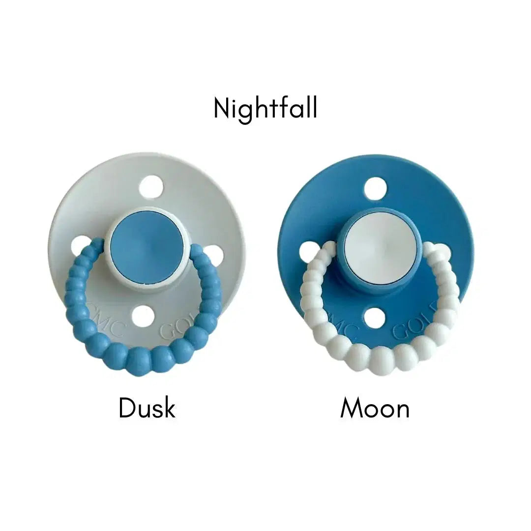 NEW CMC Bubble Dummies Varicoloured Twin Pack - VENTED TEAT, S1 ( NB_6) More Colors"