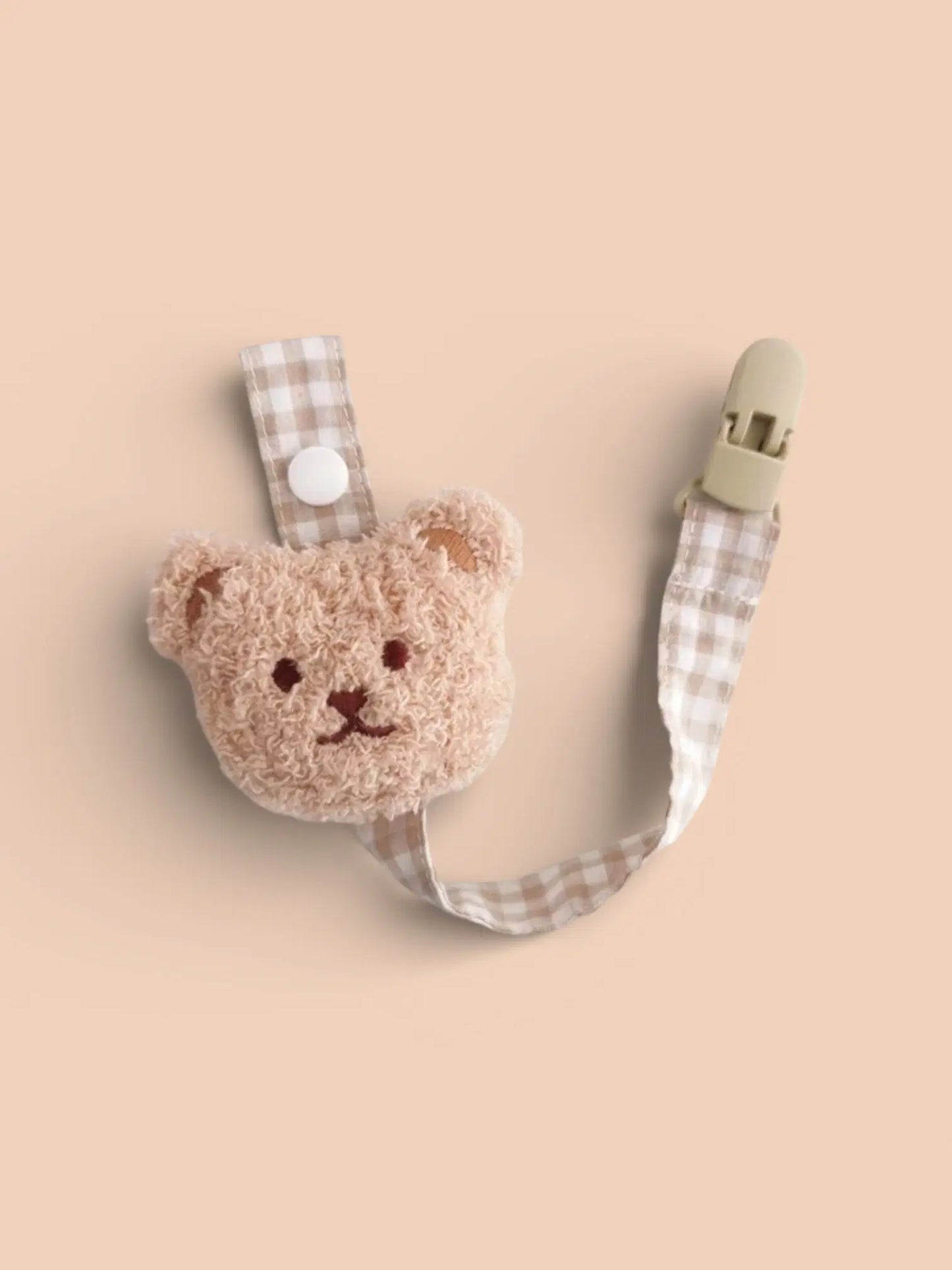 Giggle Bubs™ Plush Teddy Dummy Clip