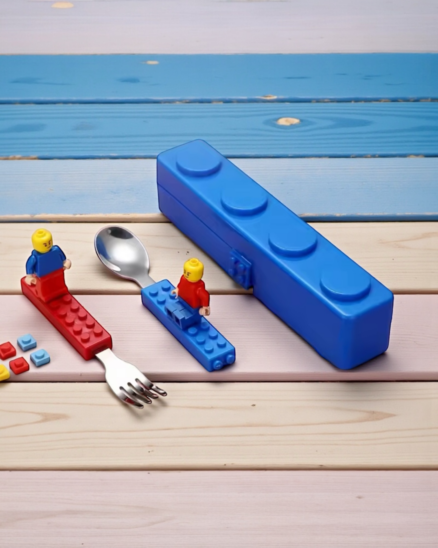 🧱 Giggle Bubs™ Brick Buddy Kids Cutlery Set
