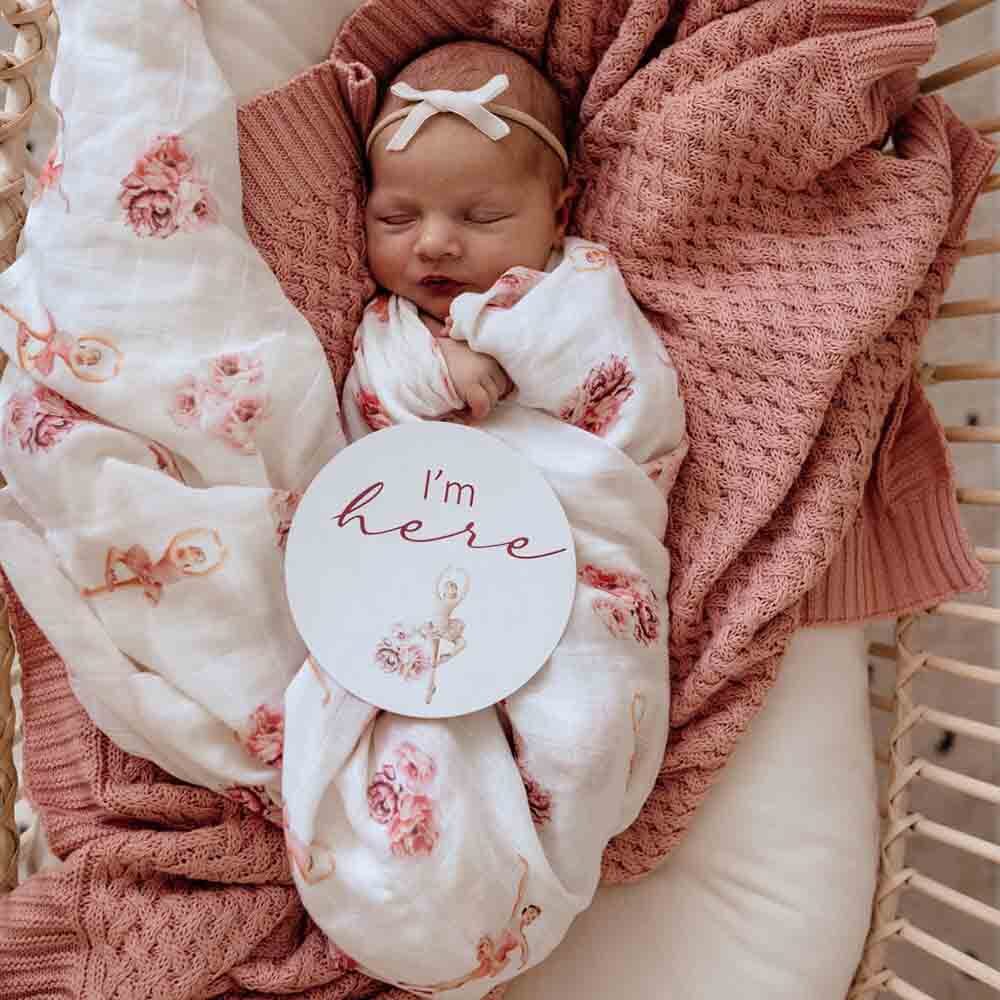 Snuggle Hunny Ballerina Organic Muslin Wrap