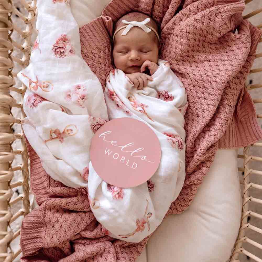 Snuggle Hunny Ballerina Organic Muslin Wrap