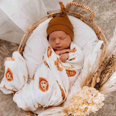 Snuggle Hunny Lion Organic Muslin Wrap