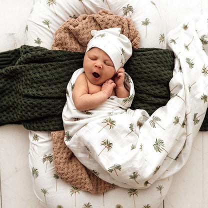Snuggle Hunny Green Palm Organic Muslin Wrap
