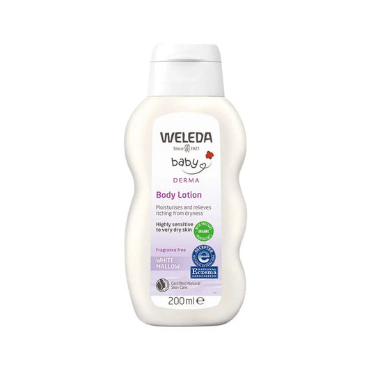 weleda baby white mallow body lotion