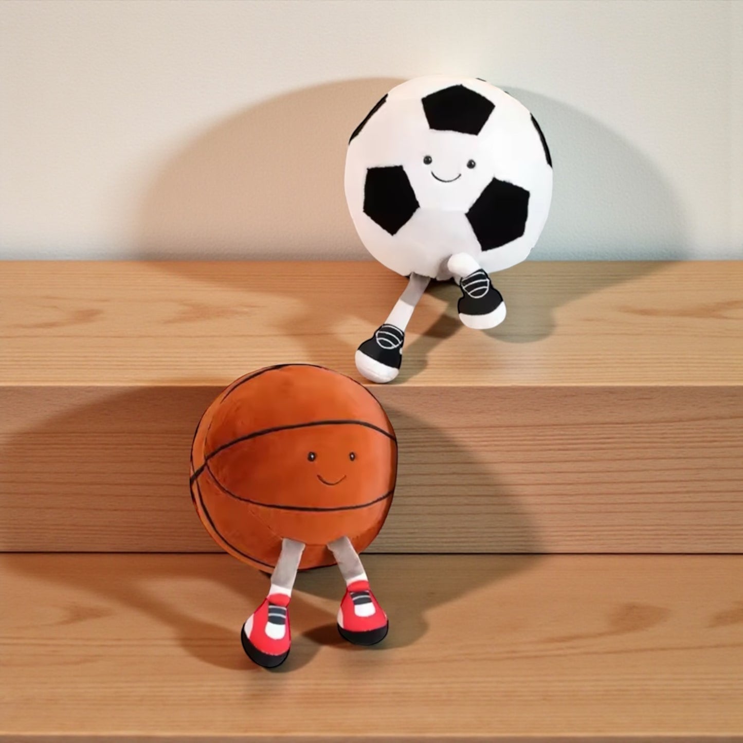 Giggle Bubs,™ Baby Sporty Snuggle Plush – Soccer or Basketball