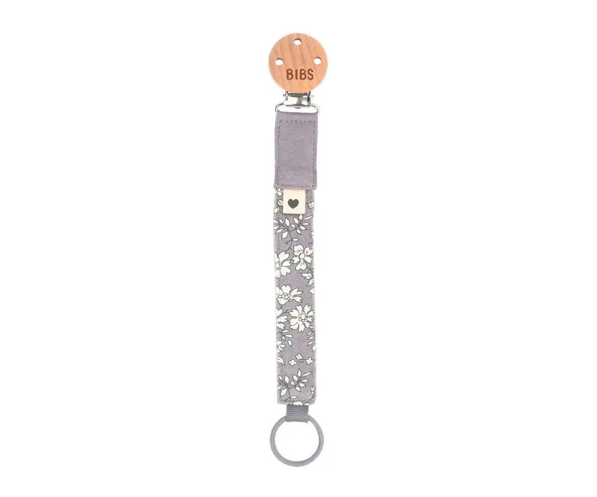 BIBS Liberty Pacifier Clip Chamomile Lawn Violet Sky